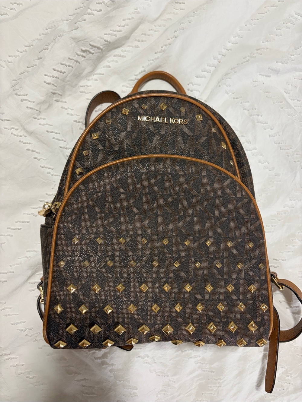 Michael Kors Vintage Abbey Studded Backpack